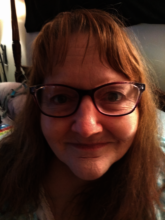 Beverly with her New Eyes' glasses