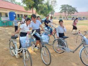 Heading Home After Bike Distribution