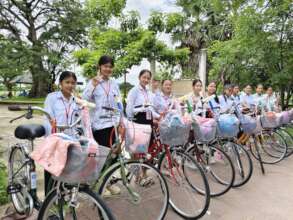 Theara and her Lotus Pedals classmates
