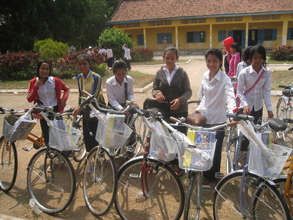 GATE girls at the March 12 bike ceremony