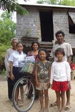 Safe at home, with her family