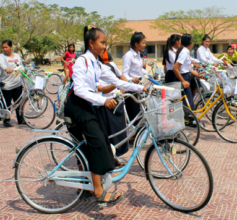 Socheata and her new bike!