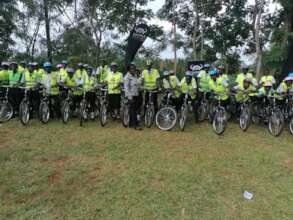 Bicycle Presentation at St. Peter's Buyosi School