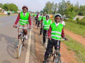 Bikes help improve attendance and performance.