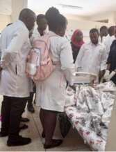 Medical students during clinical modelling