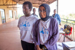 Winning students pitching their project proposal