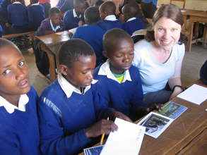 Losinoni children with Elizabeth Abshire