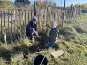 First Harmony Woods tree planting of the season