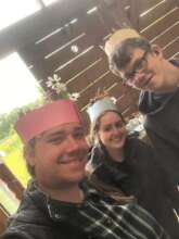 (l to r) Natalia, Hebe & Matt run Nature Explorers