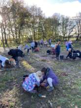 Trees on Tour! Our 1st planting beyond the wood.