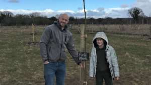 Pupil plants tree for his school during lockdown