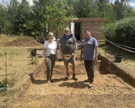 Meet the Archaeologists (l to r) Alex, Dom, Chris