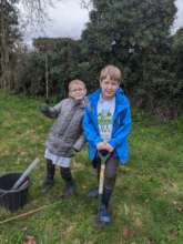 Planting trees!