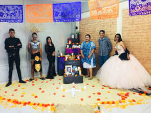 Day of the Dead Altar in Lisi High school.
