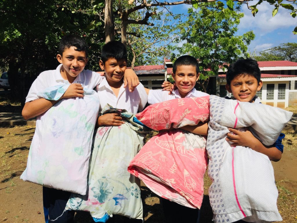 Bed and mattress for 87 orphans in Nandaime
