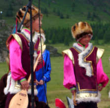 young Altai throat-singers