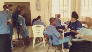 Nurses taking care of the kids