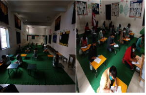 10th grade taking their exams