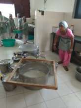 Meal preparation in the kitchen