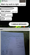 Communication between teacher and student