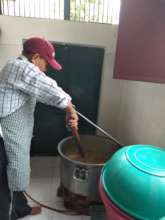 Preparing the meal