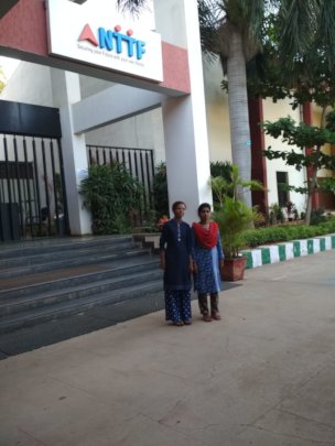 Students outside NTTF Bangalore