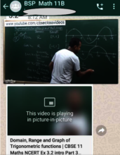 Teaching a math lesson