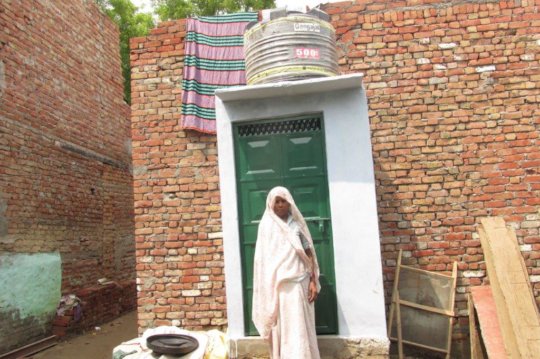 Construction of a toilet at a student's house