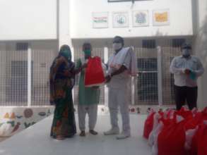 Distributing Grocery Bags