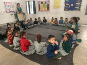 Pre-K class circle time