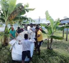 Collecting rubbish