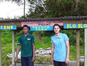 Recycling point at Vorovor