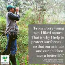 ProAves forest guard Jose Echavarria Perez