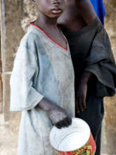 Child Begging in the streets of St Louis