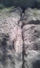 New trenches and piping