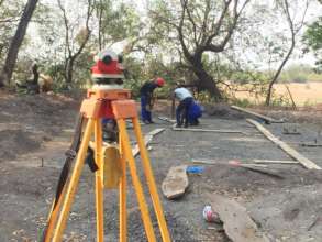 Shuttering preparation of the site
