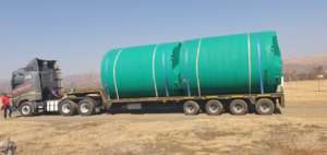 New water tanks on their way to Mwandi
