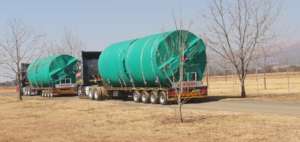 New water tanks on their way to Mwandi