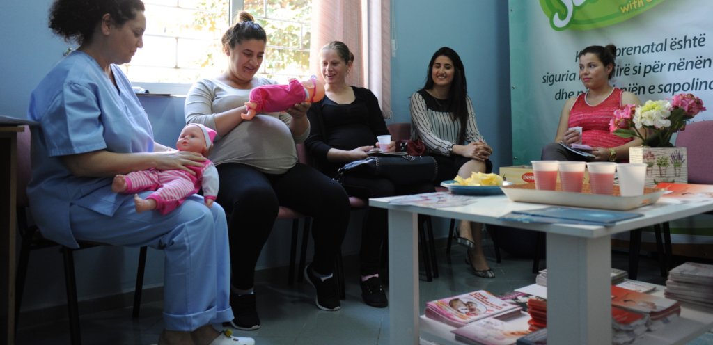 Perinatal education for 1400 mothers in Albania