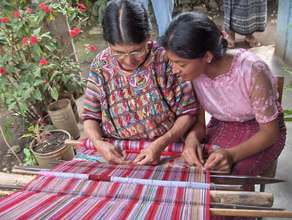 Mother and Daughter Weaving