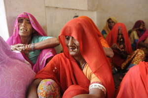 Women participating in Village meetings