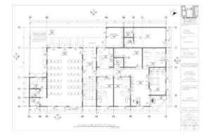 Floor plan for offices and meeting room