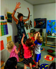 Learning about the garden in the classroom!