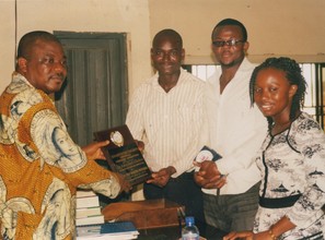Mr. Awo, President of Nursing Students Association