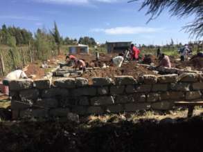 workers working on the foundation