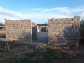 Dorm under construction - front view