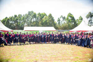 Graduands during the graduation ceremony