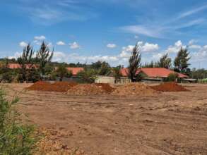 Murram added to raise the field