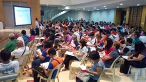 Barangay  reps get an orientation of the QA Tool