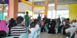 DLSP  Rep. sharing the mission objectives